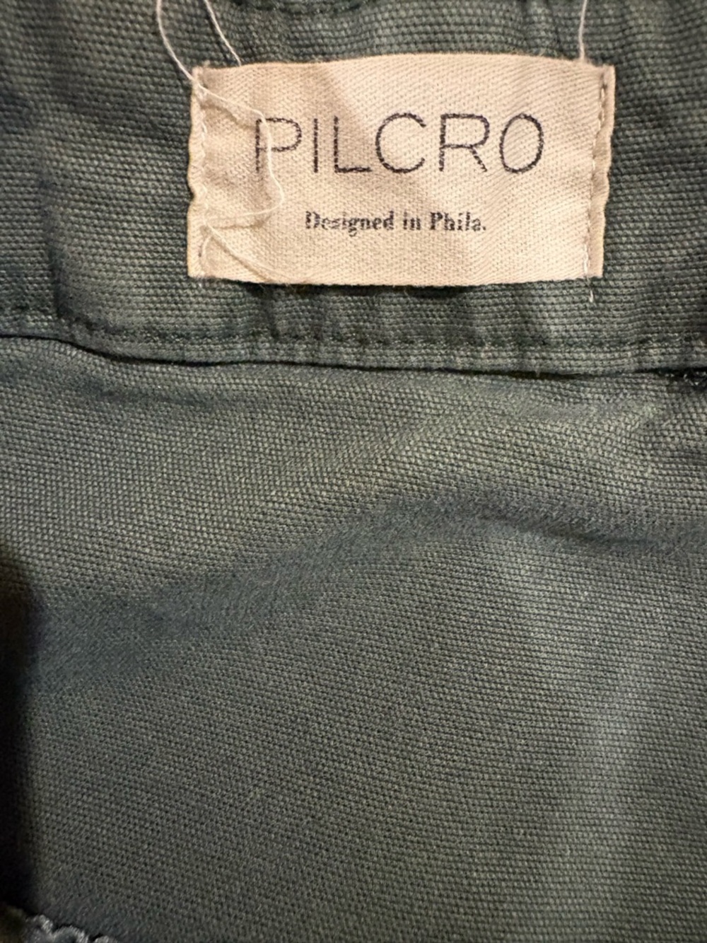 Anthropologie Pilcro cropped barrel cargo pants olive green sz 31 - Picture 3 of 6